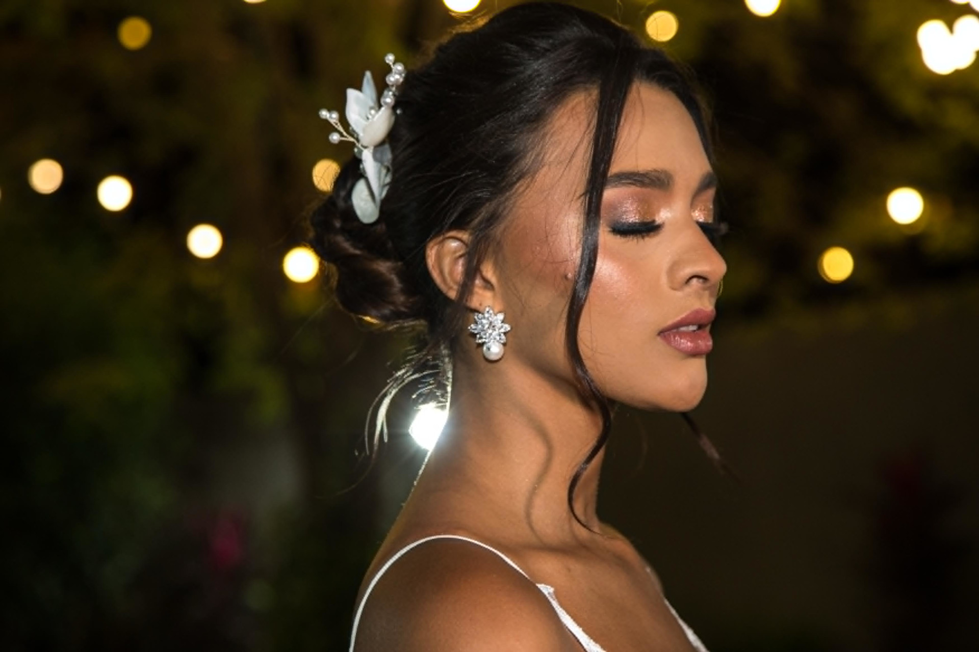 modelo de noiva produzida em evento de maquiagem - Eventos de Beleza em Governador Valadares